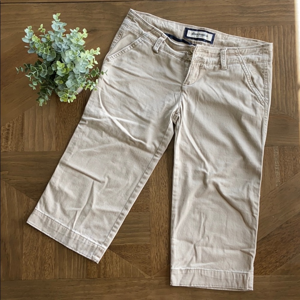 abercrombie kids khaki capris